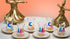 Istikana crescent & whirling figures tea cups (Set of six)