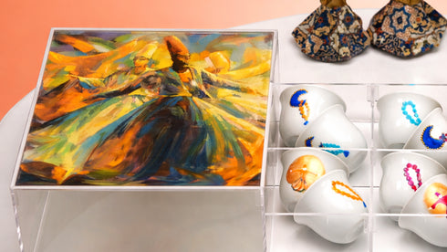 Double box & tray set