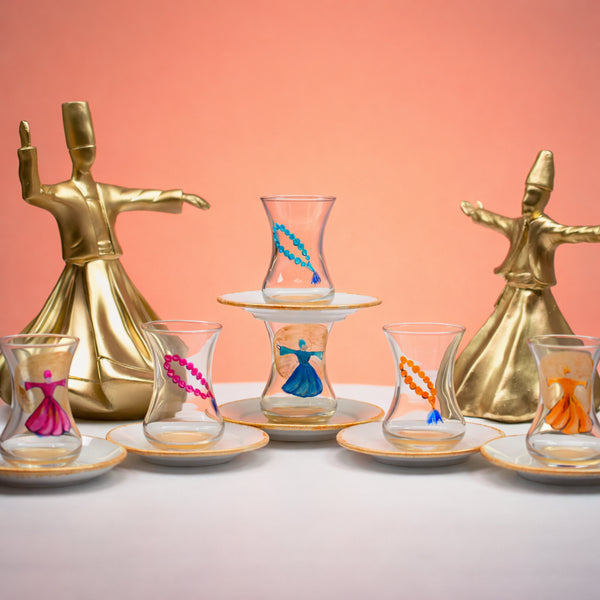 Dervish tea set ( set of six )