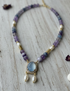 Lavender Gemstone Beaded Necklace