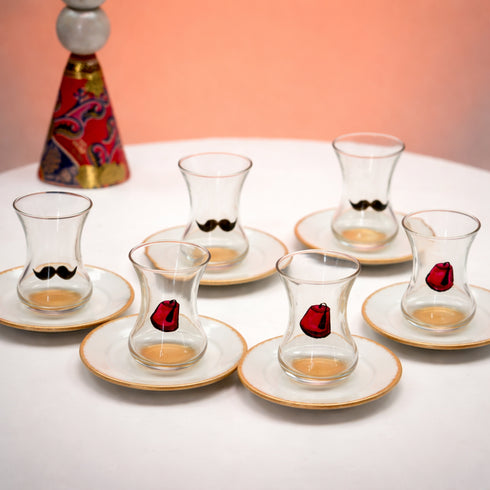 shanab & Tarboosh Istikana (Set of six) tea cups