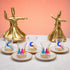 Istikana crescent & whirling figures tea cups (Set of six)