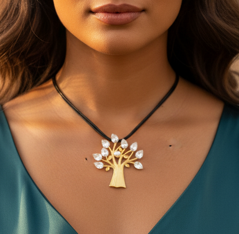 Golden Tree Necklace