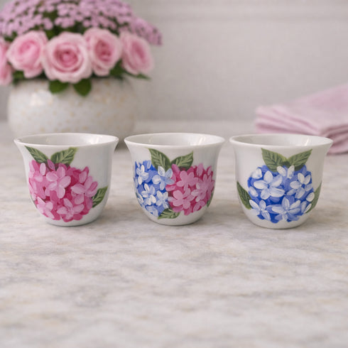 Pastel Garden Cups (set of six)