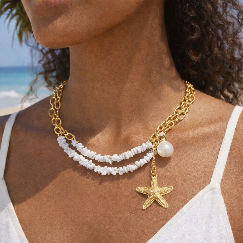 Horizon layers Necklace - Ruby's Corner